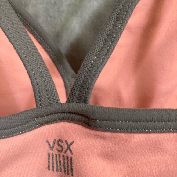 VSX VICTORIAS SECRET Sports Bra Peach Creamsicle Orange Gray S/P - Picture 14 of 16